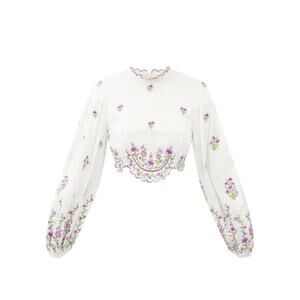 ❤️Zimmermann Linen Floral Crop Top❤️